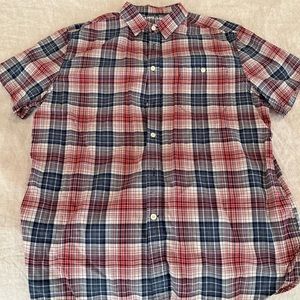 Mossimo Short Sleeve Button Up Shirt. Large